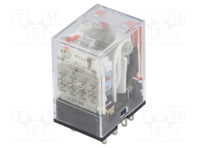 Relay: electromagnetic; 4PDT; Ucoil: 120VAC; 3A/220VAC; 3A/24VDC