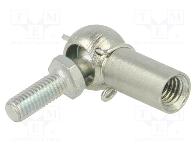 Mounting element for gas spring; Mat: zinc plated steel; 8mm