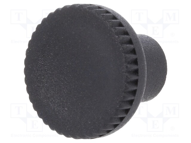 Knob; Dia: 16mm; M3; H: 13mm; technopolymer (PA); black