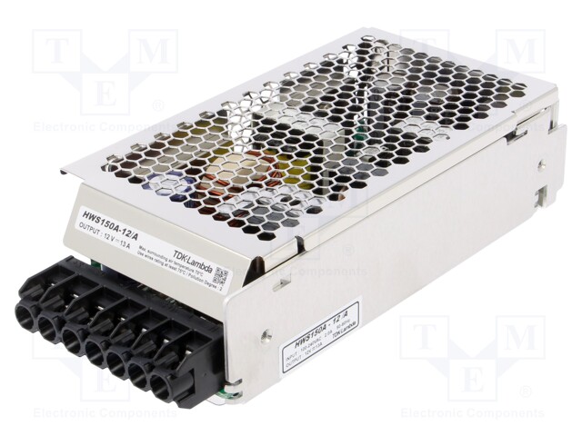Power supply: industrial; single-channel,universal; 12VDC; 13A