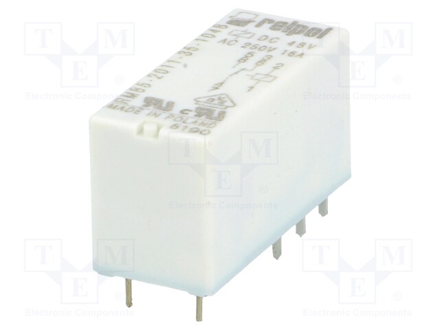 Relay: electromagnetic; SPDT; Ucoil: 48VDC; 16A/250VAC; 16A/24VDC