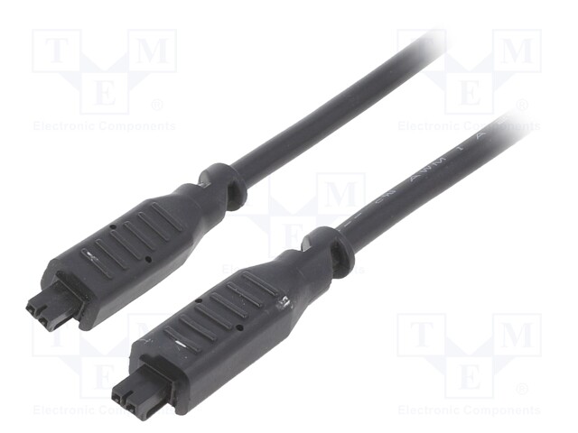 Cable: Nano-Fit-Nano-Fit; female; PIN: 2; Len: 3m; Nano-Fit; tinned