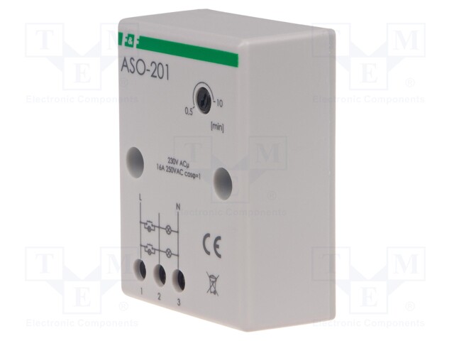 Staircase timer; wall mount; 230VAC; IP20; 16A; -25÷50°C