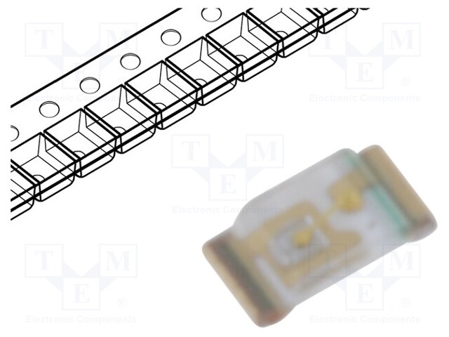 LED; SMD; 0402; blue; 8÷20mcd; 1x0.5x0.2mm; 145°; 2.9÷3.1V; 5mA