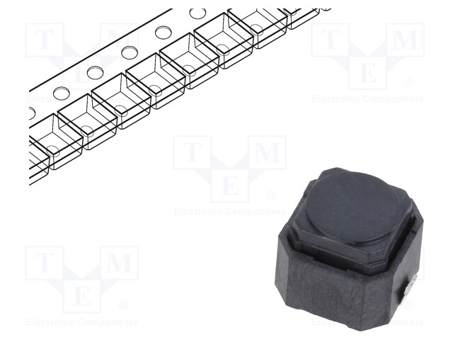 Microswitch TACT; SPST; Pos: 2; 0.05A/12VDC; SMD; none; 1.81N; 1.5mm