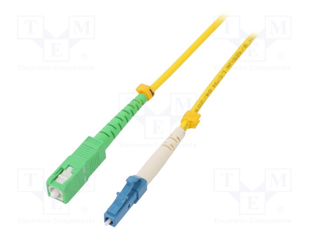 Fiber patch cord; LC/UPC,SC/APC; 5m; LSZH; Optical fiber: 9/125um