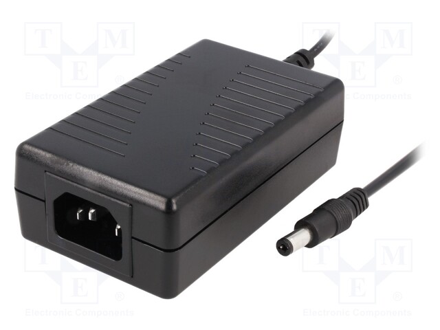 Power supply: switched-mode; 5VDC; 2.4A; Out: 5,5/2,1; 12W; 0÷50°C