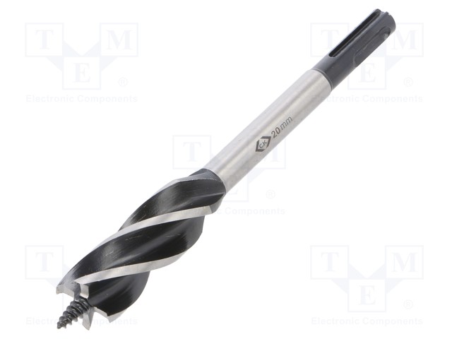 Drill bit; for wood; Ø: 20mm; Overall len: 160mm; 1pcs.