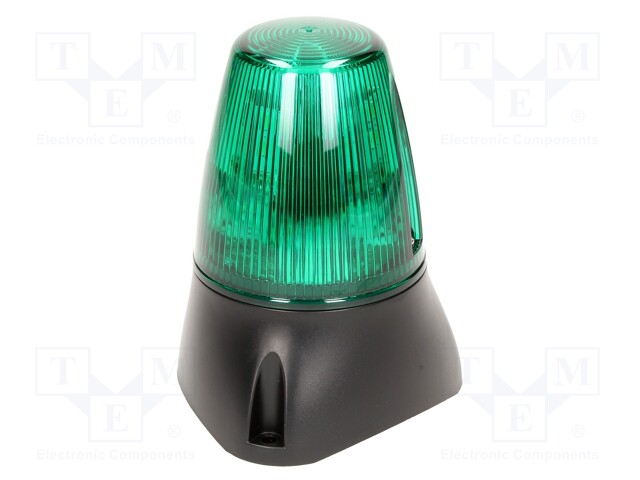 Signaller: lighting-sound; 10÷17VDC; Colour: green; IP65; -25÷55°C