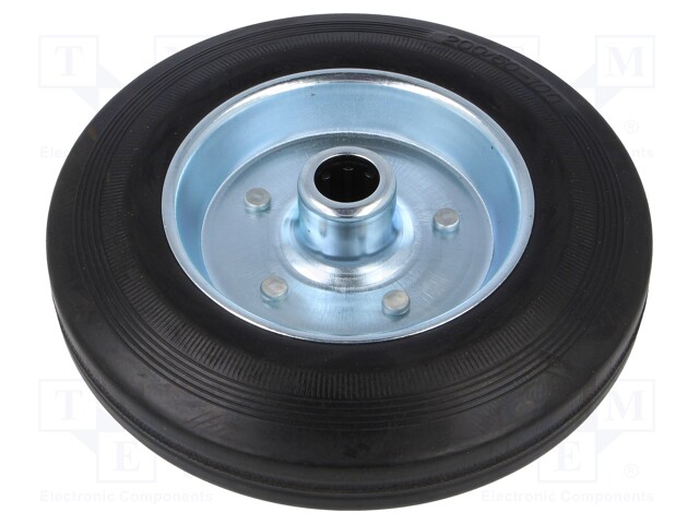 Transport wheel; Ø: 200mm; W: 27mm; 230kg; Mat: rubber; -20÷60°C