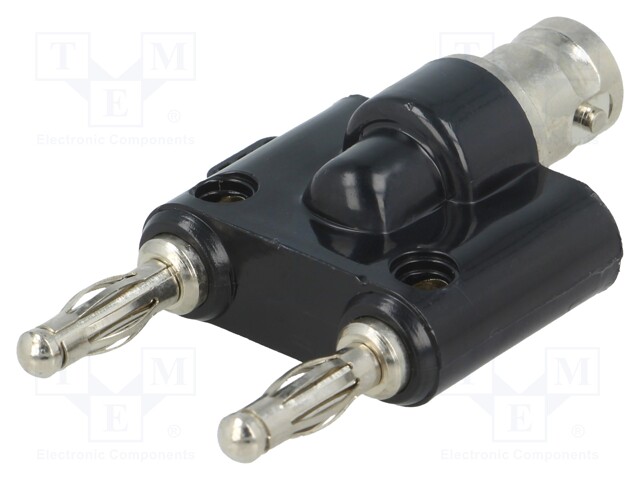 4mm banana; BNC socket,banana 4mm socket x2; 500V; double