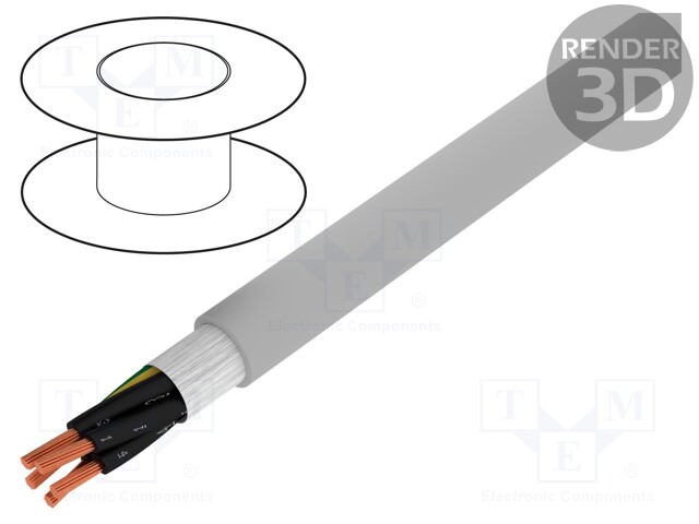 Wire: control cable; ÖLFLEX® FD CLASSIC 810; 5G1mm2; PVC; grey