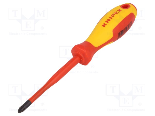 Screwdriver; insulated; Pozidriv®; PZ2; Blade length: 100mm; 1kVAC