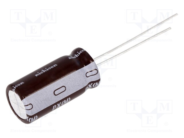 Capacitor: electrolytic; THT; 3.3uF; 35VDC; Ø10x12.5mm; Pitch: 5mm