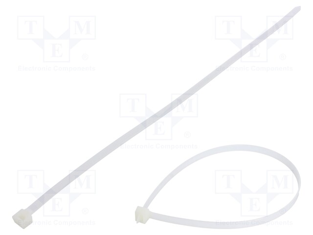 Cable tie; L: 368mm; W: 7.6mm; polyamide; 533N; natural; Ømax: 96mm