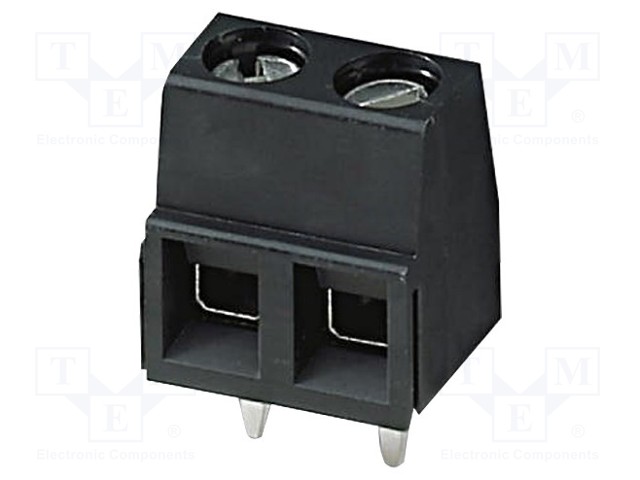 PCB terminal block; angled 90°; 5mm; ways: 2; on PCBs; 0.14÷1.5mm2