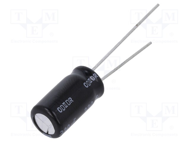 Electrolytic Capacitor, 330 µF, 35 V, FS Series, ± 20%, Radial Leaded, 8000 hours @ 105°C