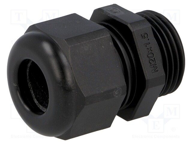 Cable gland; M20; IP68; Mat: polyamide; black; UL94V-0