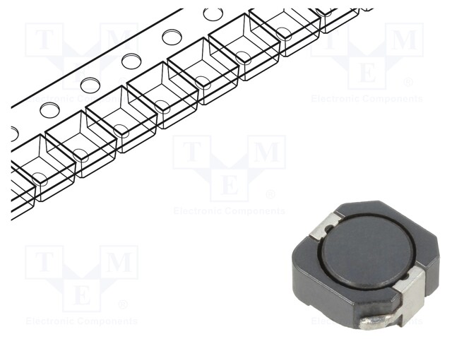 Inductor: wire; SMD; 34.3uH; Ioper: 2.56A; 58mΩ; ±30%; Isat: 2.5A