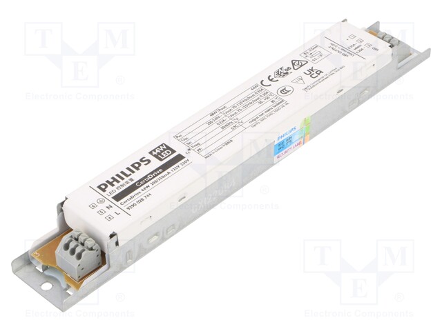 Power supply: switched-mode; LED; 44W; 75÷125VDC; 200÷350mA; IP20