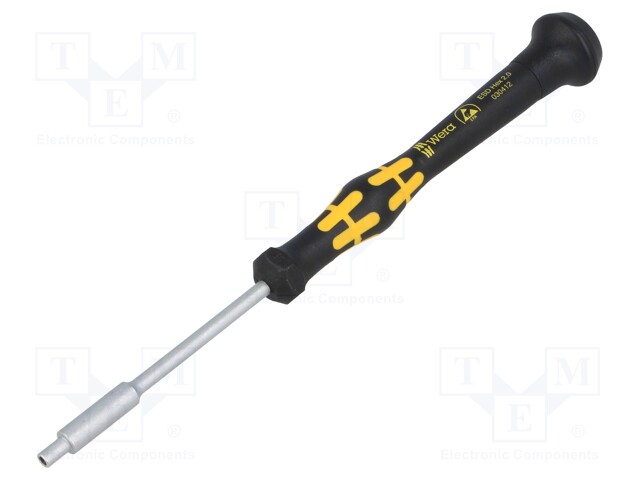 Screwdriver; hex socket; precision,ESD; Blade length: 60mm