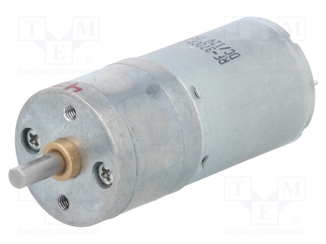 Motor: DC; with gearbox; LP; 12VDC; 1.1A; Shaft: D spring; 110rpm