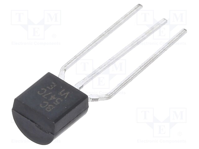 Transistor: NPN; bipolar; 45V; 0.1A; 500mW; TO92