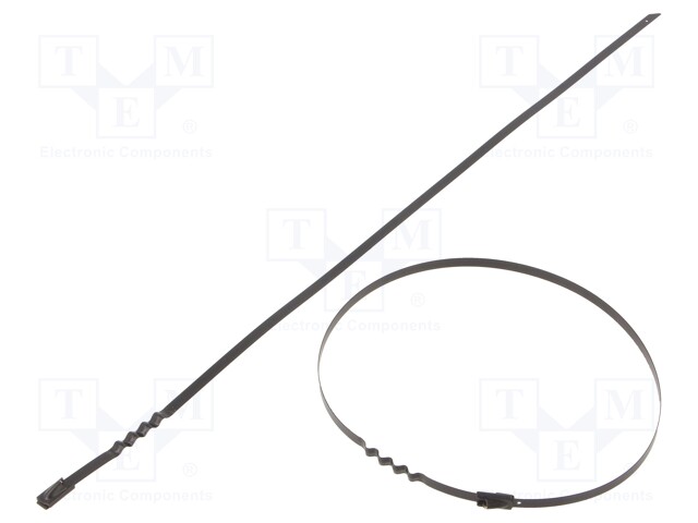 Cable tie; L: 360mm; W: 4.6mm; stainless steel AISI 304; 445N