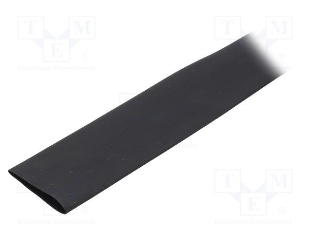 Heat shrink sleeve; glueless; 4: 1; 24mm; black; polyolefine