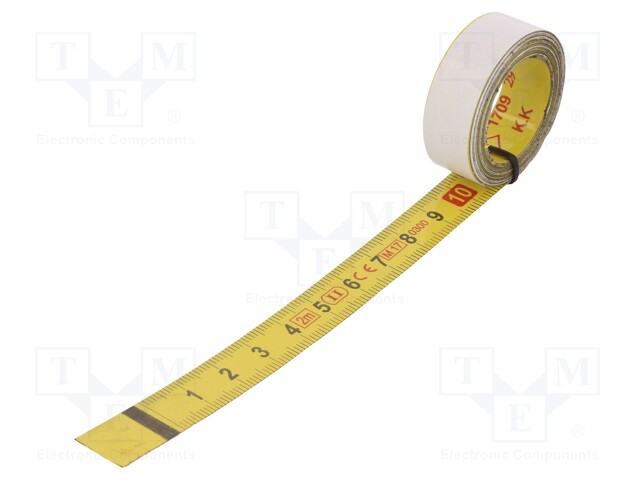 Measuring tape; L: 2m; Width: 13mm; Enclos.mat: steel