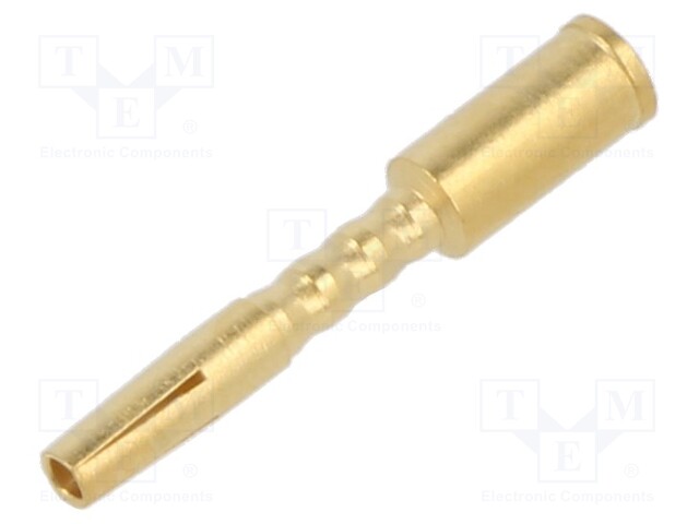 Contact; female; gold-plated; 2.5mm2; crimped; for cable