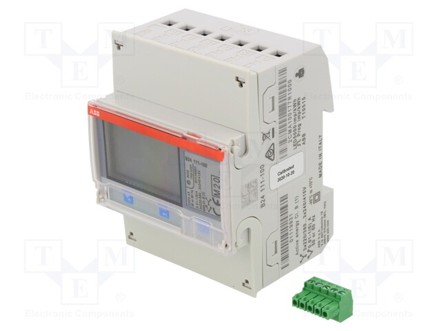 Meter; for DIN rail mounting; digital; Network: three-phase; 6A