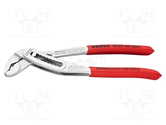 Pliers; for pipe gripping; 180mm