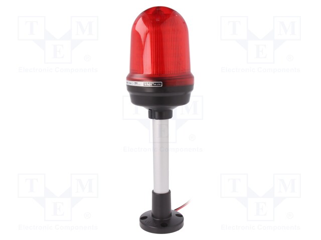 Signaller: lighting; flashing light,continuous light; red; IP65