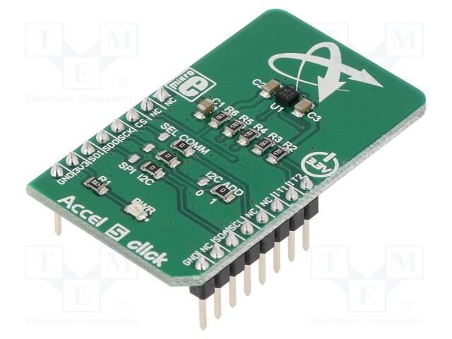 Click board; accelerometer; I2C,SPI; BMA400; mikroBUS connector