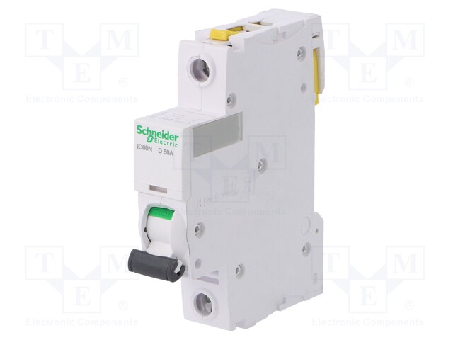 Circuit breaker; 230VAC; Inom: 50A; Poles: 1; DIN; Charact: D; 6kA