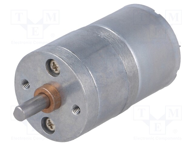 Motor: DC; with gearbox; 2÷7.5VDC; 600mA; Shaft: D spring; 162rpm