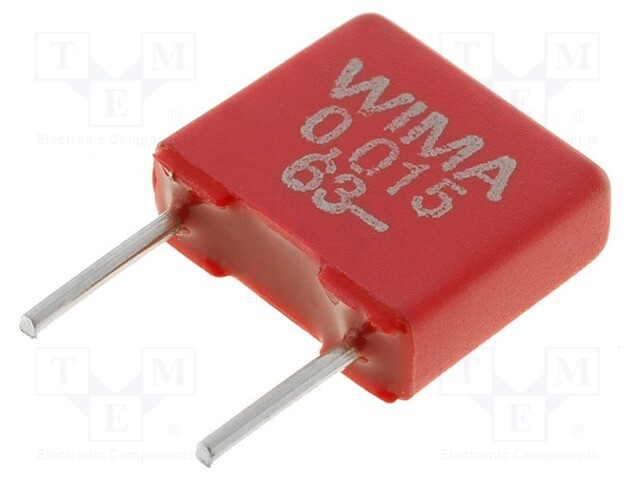 Capacitor: polyester; 15nF; 40VAC; 63VDC; Pitch: 5mm; ±10%