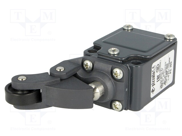 Limit switch; plastic roller Ø20mm; NO + NC; 6A; 400VAC; PG11