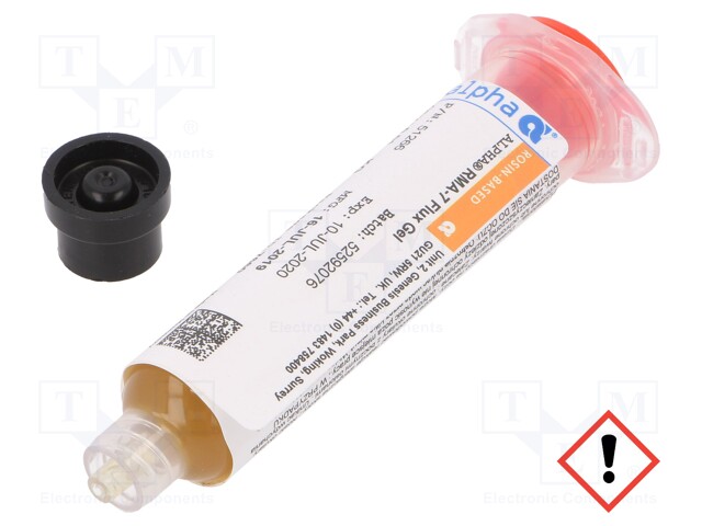 Flux: rosin based; RMA; gel; syringe; 10ml; SMD soldering