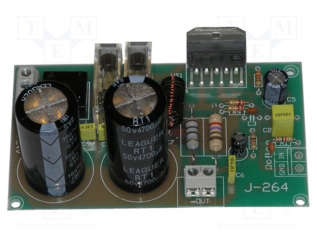 Circuit; power amplifier; 42VDC; 68W; sound effects; IC: LM3886