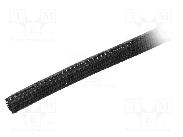 Polyester conduit; Braid diameter: 6.35mm; Mat: polyester; black