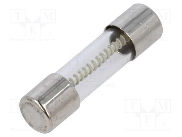 Fuse: fuse; time-lag; 2A; 250VAC; cylindrical,glass; 5x20mm; copper