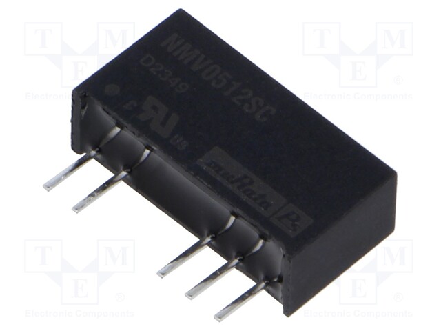 Isolated Board Mount DC/DC Converter, 3kV Isolation, ITE, 2 Output, 1 W, 12 V, 42 mA, -12 V