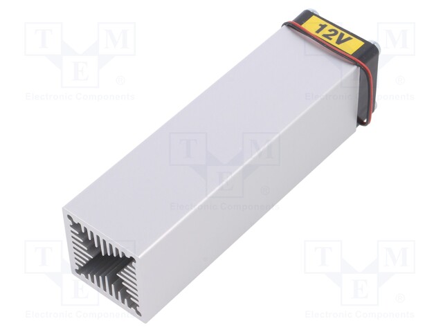 Heatsink: extruded; L: 100mm; W: 30mm; H: 30mm; aluminium; plain