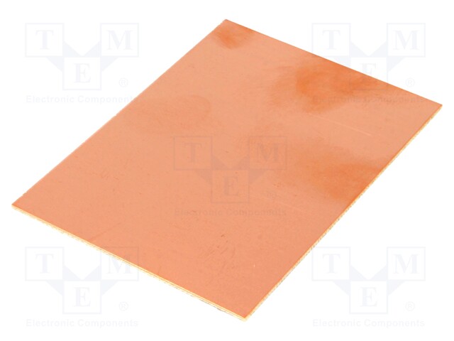 Laminate; FR4; 1.5mm; L: 100mm; W: 75mm; Coating: copper