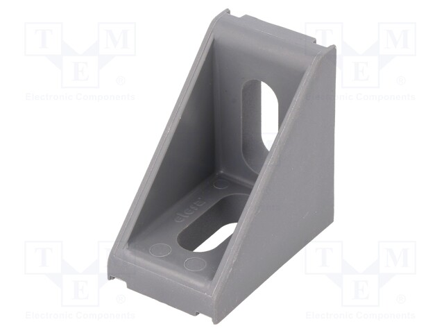 Angle bracket; for profiles; Width of the groove: 8mm; W: 25mm