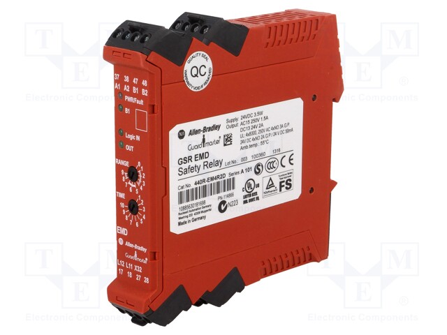 Module: extension; Series: GSR; 24VDC; 24VAC; IN: 1; Mounting: DIN