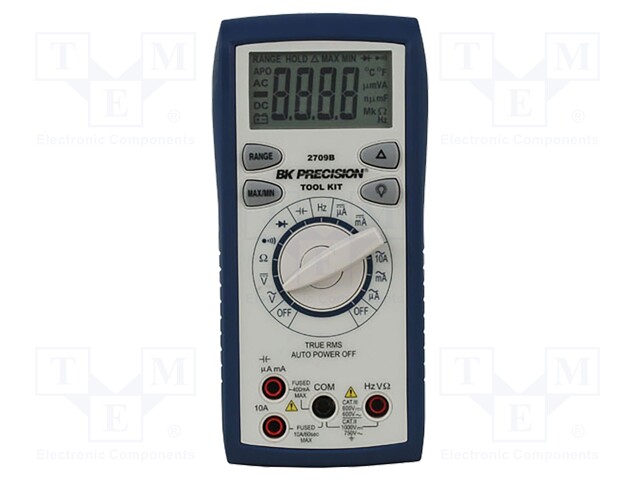 Digital multimeter; LCD 3,75 digit; 2x/s; True RMS; 0÷50°C