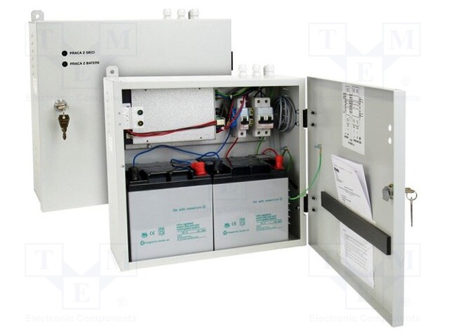 Power supply: buffer; modular; 120W; 12VDC; 390x350x90mm; 10A; IP43